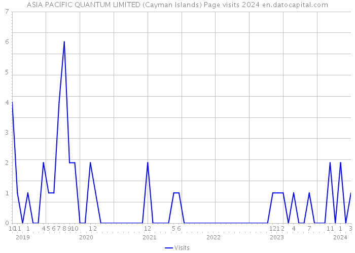ASIA PACIFIC QUANTUM LIMITED (Cayman Islands) Page visits 2024 