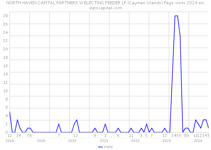 NORTH HAVEN CAPITAL PARTNERS VI ELECTING FEEDER LP (Cayman Islands) Page visits 2024 