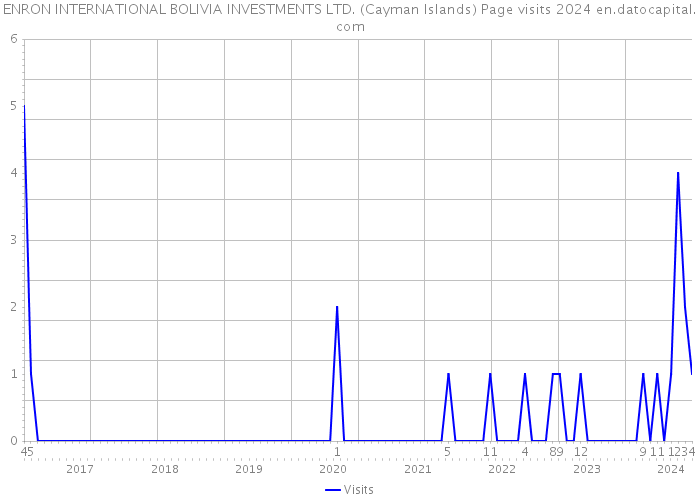 ENRON INTERNATIONAL BOLIVIA INVESTMENTS LTD. (Cayman Islands) Page visits 2024 