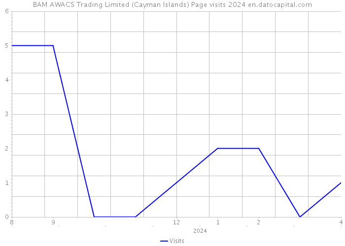 BAM AWACS Trading Limited (Cayman Islands) Page visits 2024 