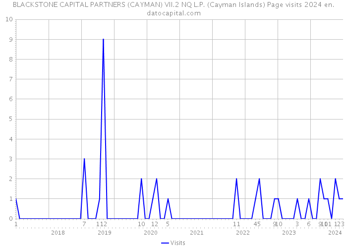 BLACKSTONE CAPITAL PARTNERS (CAYMAN) VII.2 NQ L.P. (Cayman Islands) Page visits 2024 