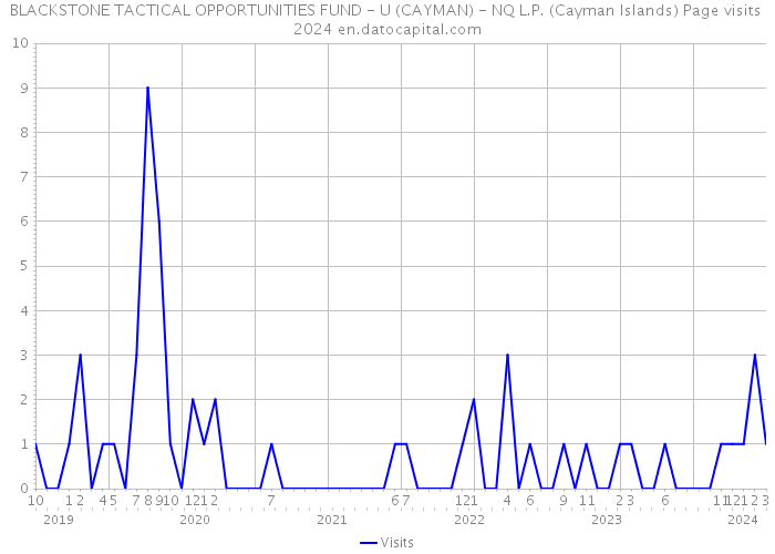BLACKSTONE TACTICAL OPPORTUNITIES FUND - U (CAYMAN) - NQ L.P. (Cayman Islands) Page visits 2024 