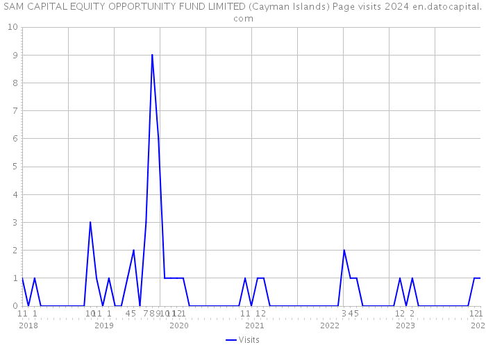 SAM CAPITAL EQUITY OPPORTUNITY FUND LIMITED (Cayman Islands) Page visits 2024 