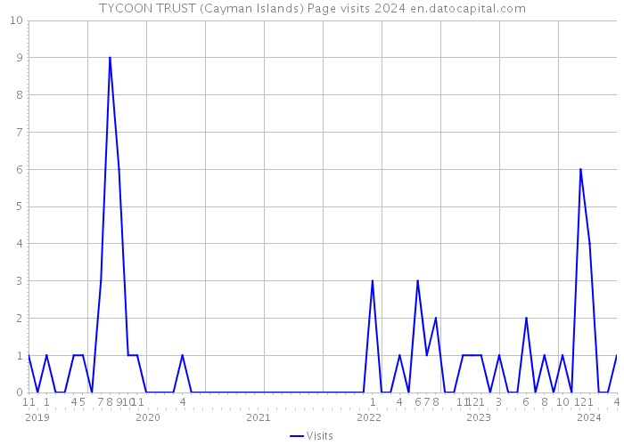 TYCOON TRUST (Cayman Islands) Page visits 2024 