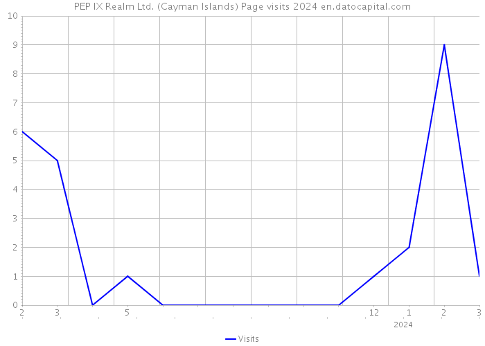PEP IX Realm Ltd. (Cayman Islands) Page visits 2024 