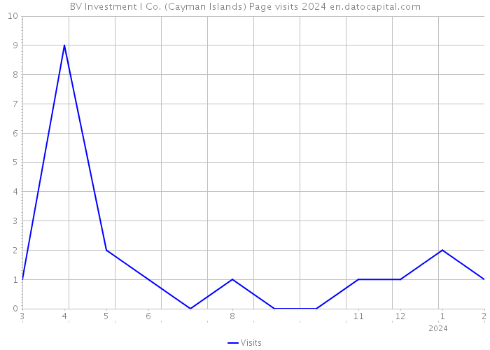 BV Investment I Co. (Cayman Islands) Page visits 2024 