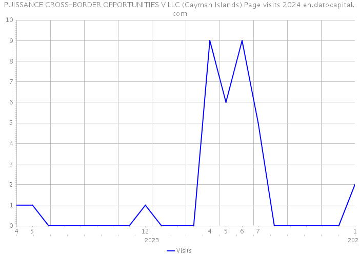 PUISSANCE CROSS-BORDER OPPORTUNITIES V LLC (Cayman Islands) Page visits 2024 