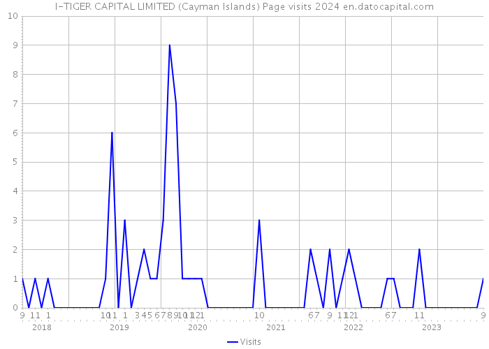 I-TIGER CAPITAL LIMITED (Cayman Islands) Page visits 2024 