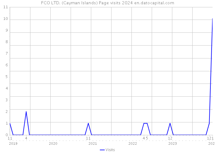 FCO LTD. (Cayman Islands) Page visits 2024 