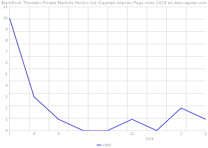 BlackRock Thematic Private Markets Holdco Ltd (Cayman Islands) Page visits 2024 