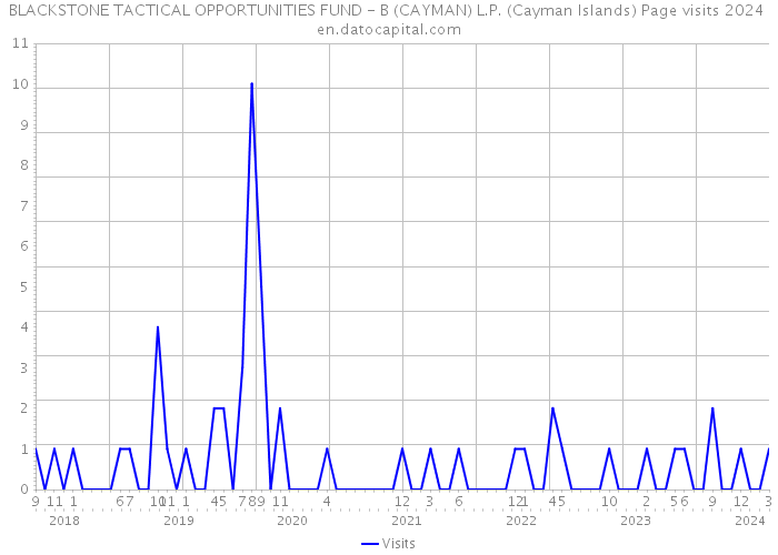 BLACKSTONE TACTICAL OPPORTUNITIES FUND - B (CAYMAN) L.P. (Cayman Islands) Page visits 2024 