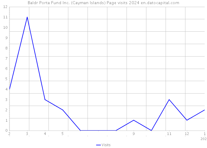 Baldr Porta Fund Inc. (Cayman Islands) Page visits 2024 