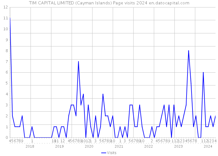 TIM CAPITAL LIMITED (Cayman Islands) Page visits 2024 