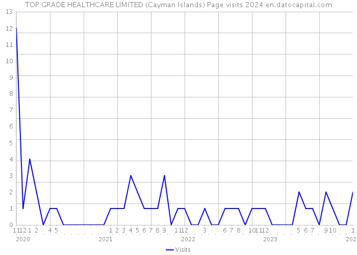 TOP GRADE HEALTHCARE LIMITED (Cayman Islands) Page visits 2024 