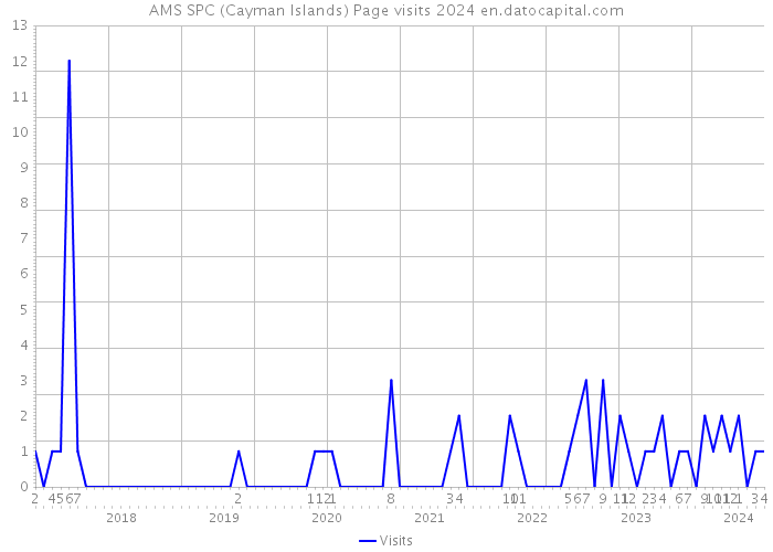 AMS SPC (Cayman Islands) Page visits 2024 