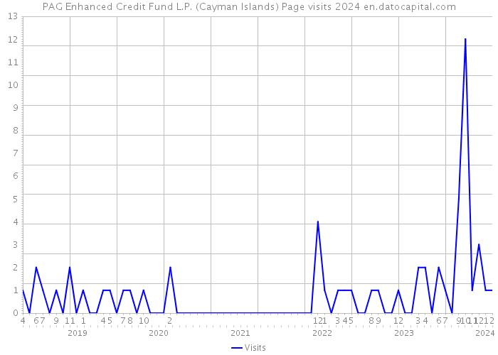 PAG Enhanced Credit Fund L.P. (Cayman Islands) Page visits 2024 