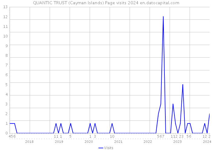QUANTIC TRUST (Cayman Islands) Page visits 2024 