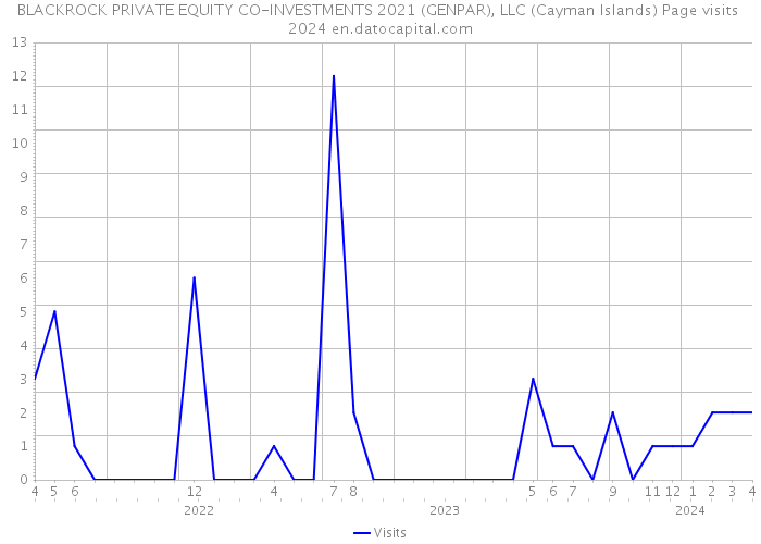 BLACKROCK PRIVATE EQUITY CO-INVESTMENTS 2021 (GENPAR), LLC (Cayman Islands) Page visits 2024 