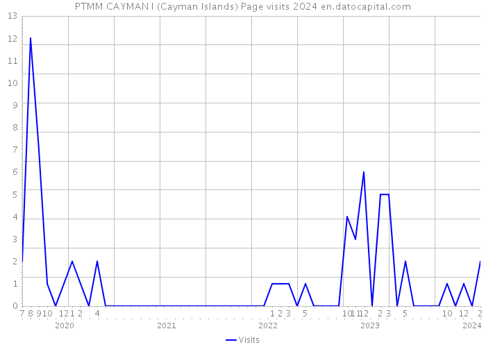 PTMM CAYMAN I (Cayman Islands) Page visits 2024 