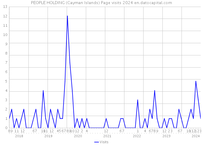 PEOPLE HOLDING (Cayman Islands) Page visits 2024 