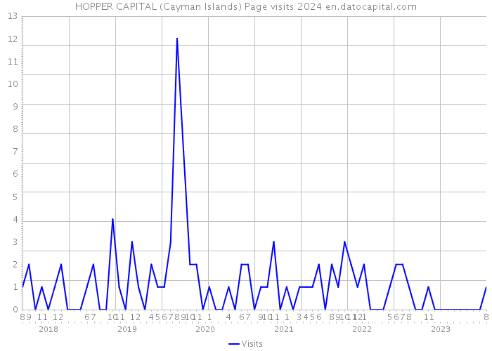 HOPPER CAPITAL (Cayman Islands) Page visits 2024 