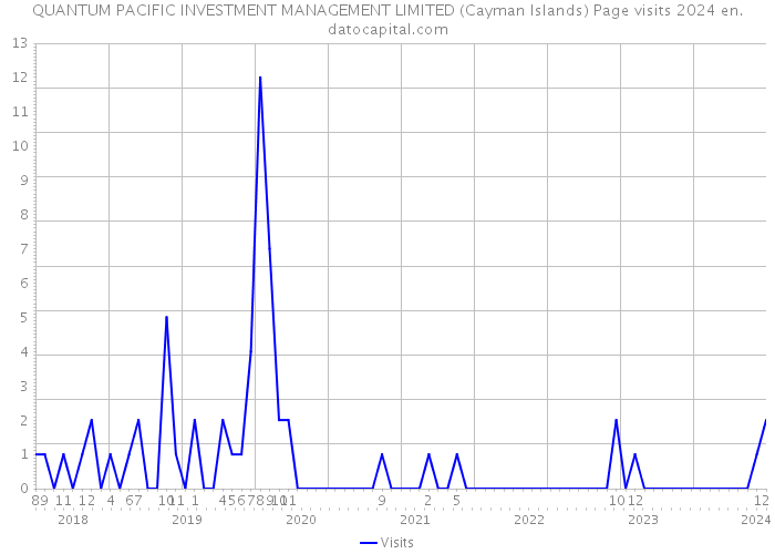 QUANTUM PACIFIC INVESTMENT MANAGEMENT LIMITED (Cayman Islands) Page visits 2024 