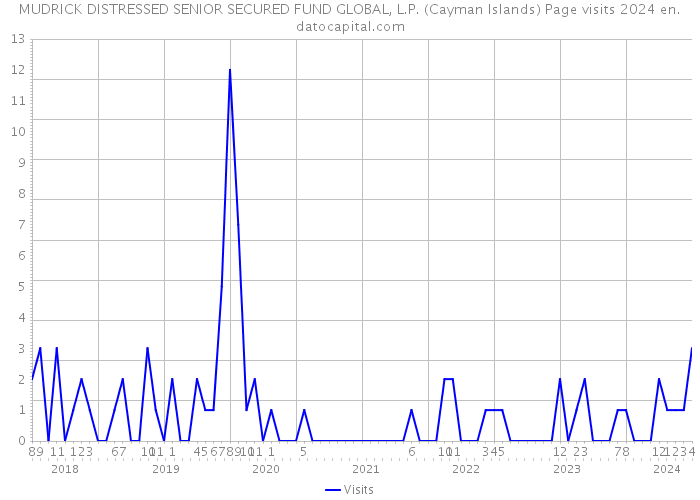 MUDRICK DISTRESSED SENIOR SECURED FUND GLOBAL, L.P. (Cayman Islands) Page visits 2024 