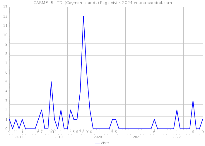 CARMEL 5 LTD. (Cayman Islands) Page visits 2024 