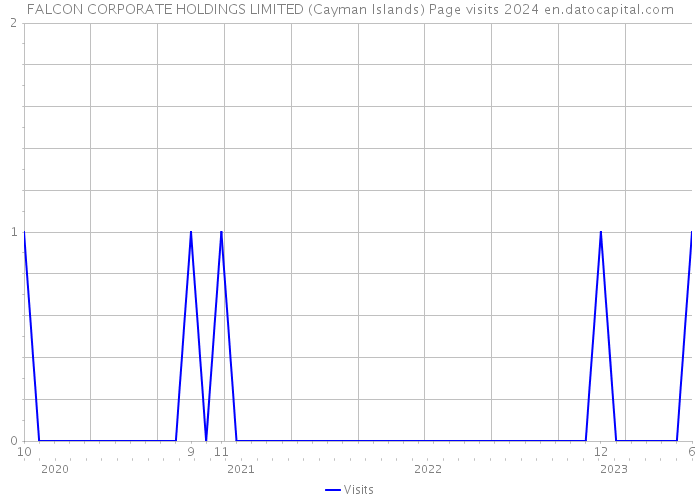 FALCON CORPORATE HOLDINGS LIMITED (Cayman Islands) Page visits 2024 