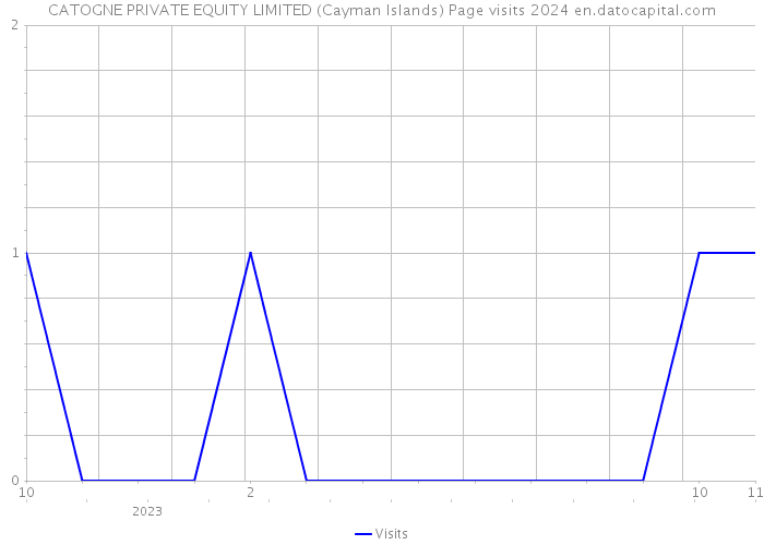 CATOGNE PRIVATE EQUITY LIMITED (Cayman Islands) Page visits 2024 