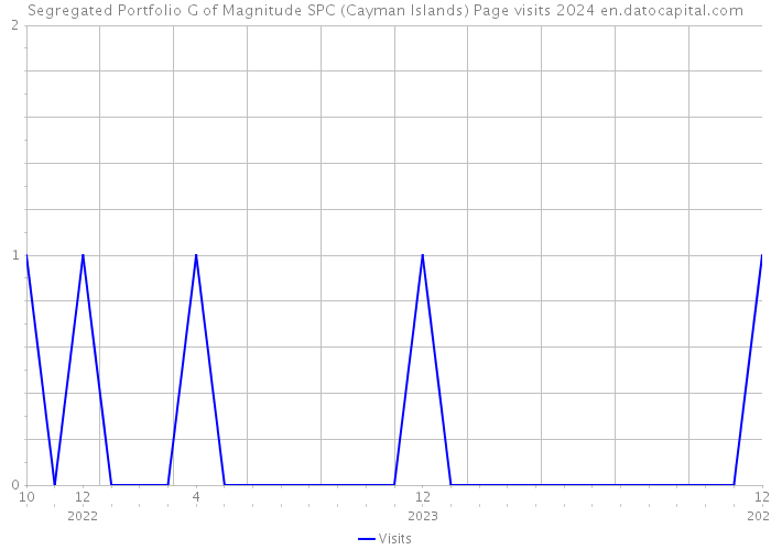 Segregated Portfolio G of Magnitude SPC (Cayman Islands) Page visits 2024 