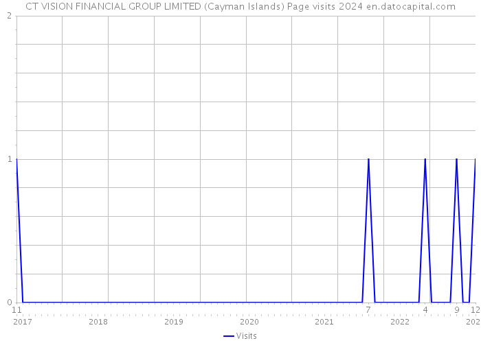 CT VISION FINANCIAL GROUP LIMITED (Cayman Islands) Page visits 2024 