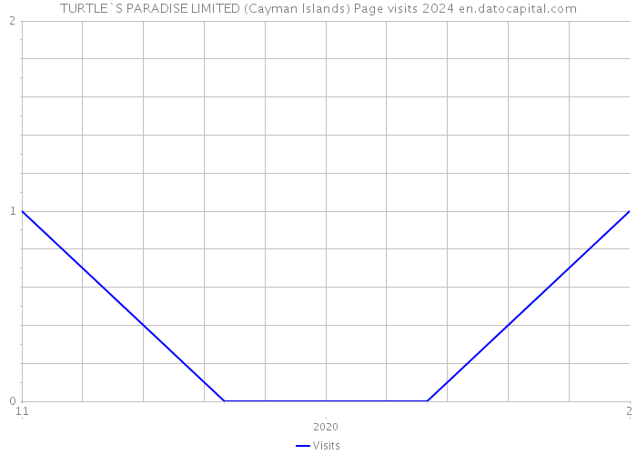 TURTLE`S PARADISE LIMITED (Cayman Islands) Page visits 2024 