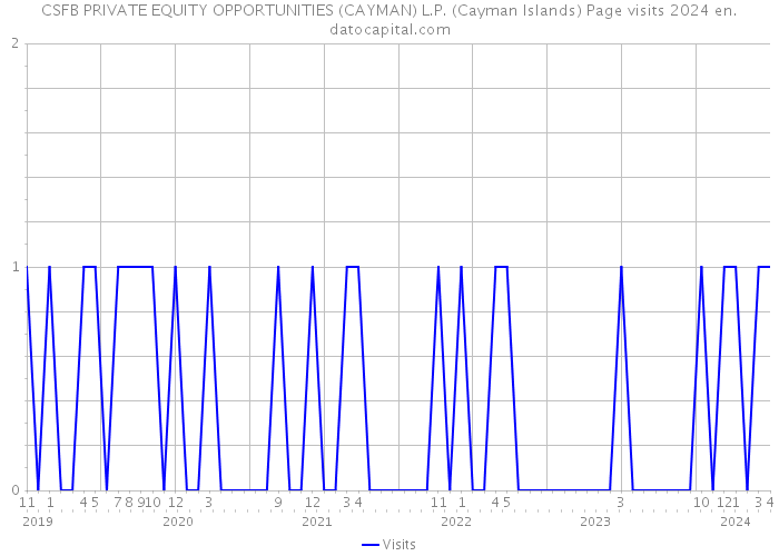 CSFB PRIVATE EQUITY OPPORTUNITIES (CAYMAN) L.P. (Cayman Islands) Page visits 2024 