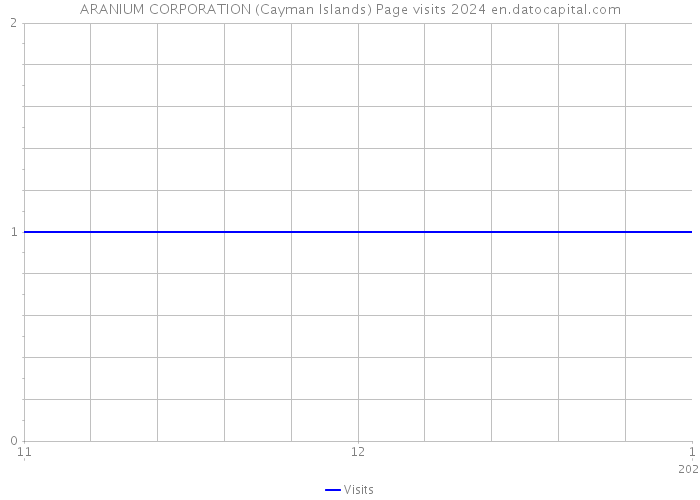 ARANIUM CORPORATION (Cayman Islands) Page visits 2024 