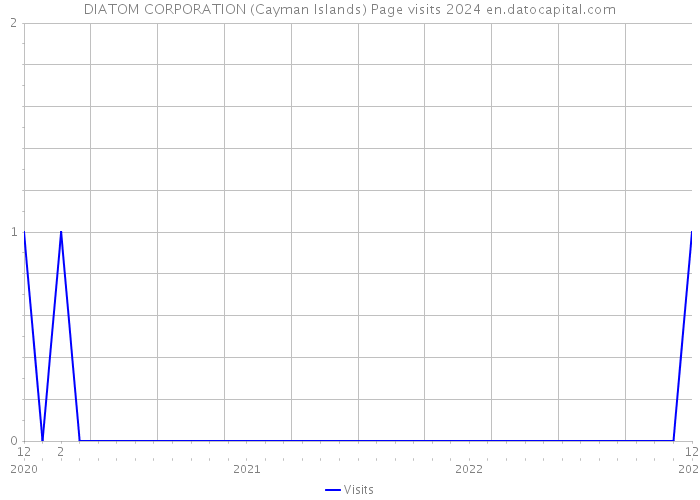 DIATOM CORPORATION (Cayman Islands) Page visits 2024 