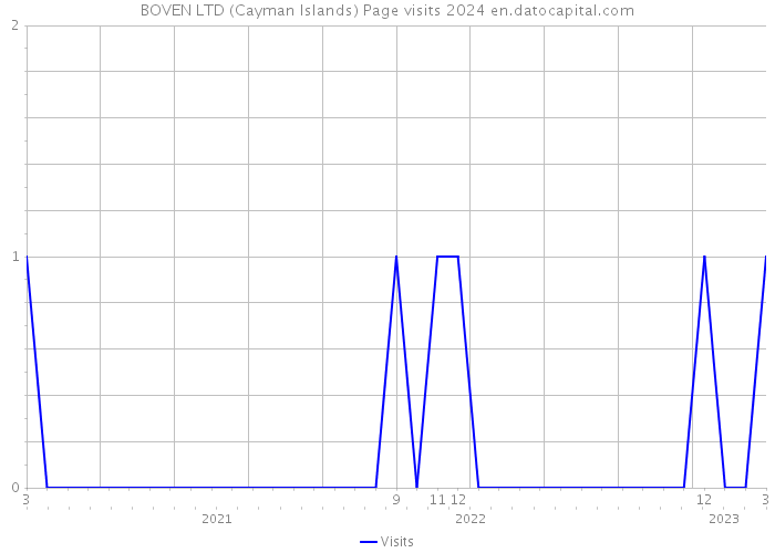 BOVEN LTD (Cayman Islands) Page visits 2024 