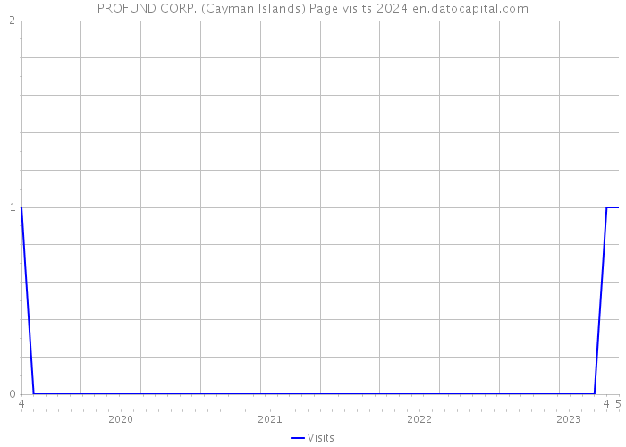 PROFUND CORP. (Cayman Islands) Page visits 2024 