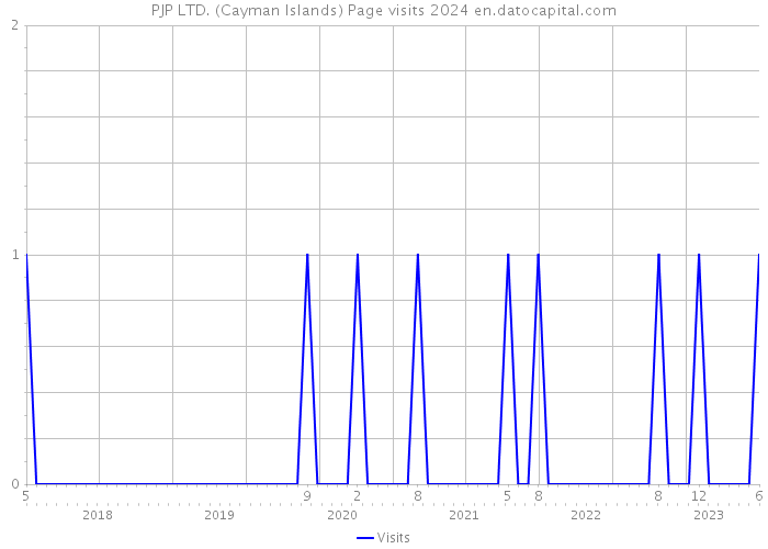 PJP LTD. (Cayman Islands) Page visits 2024 
