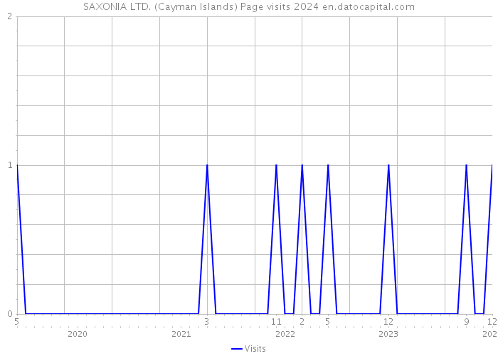 SAXONIA LTD. (Cayman Islands) Page visits 2024 