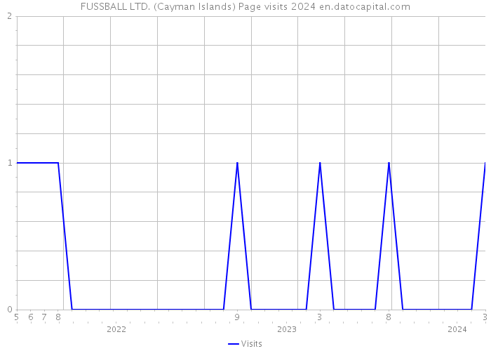 FUSSBALL LTD. (Cayman Islands) Page visits 2024 