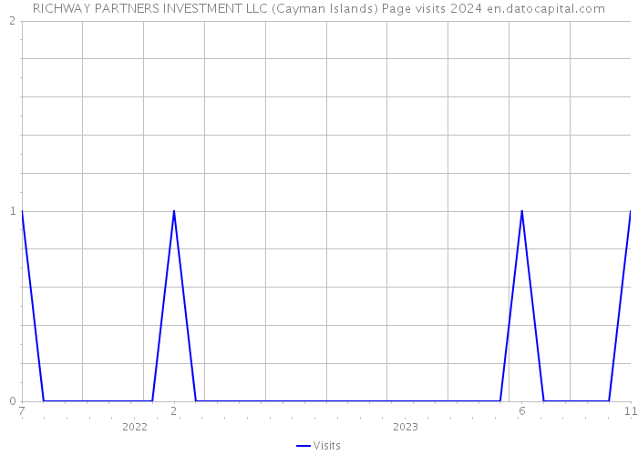 RICHWAY PARTNERS INVESTMENT LLC (Cayman Islands) Page visits 2024 
