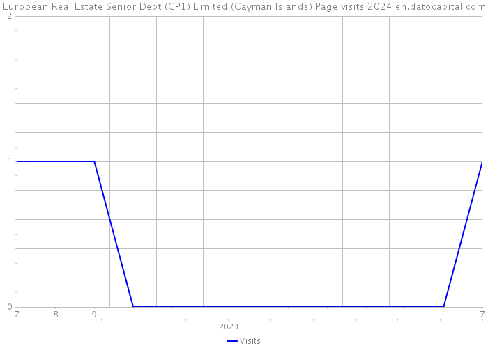European Real Estate Senior Debt (GP1) Limited (Cayman Islands) Page visits 2024 