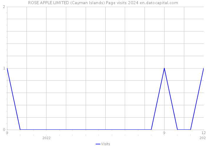 ROSE APPLE LIMITED (Cayman Islands) Page visits 2024 