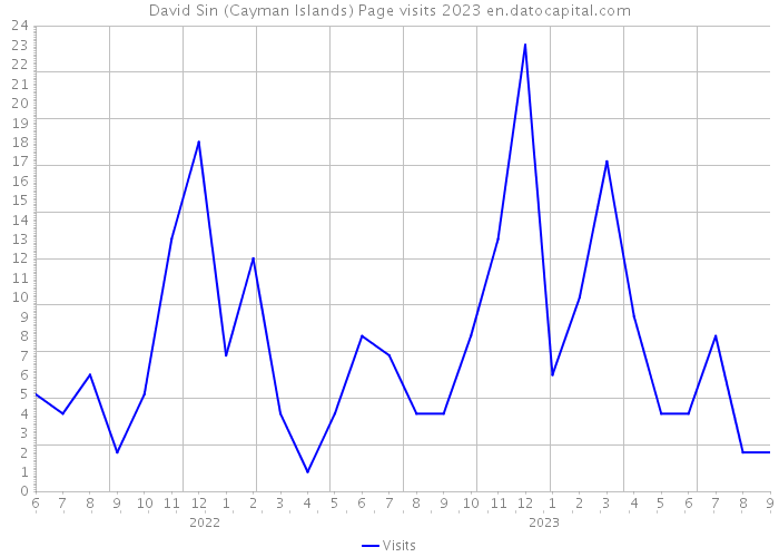 David Sin (Cayman Islands) Page visits 2023 