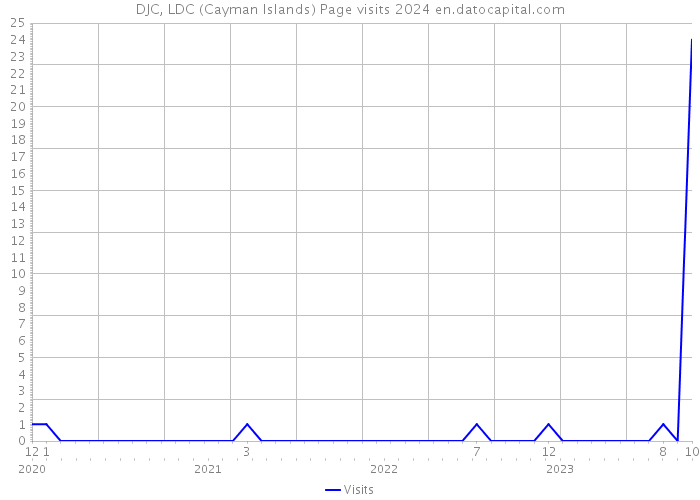 DJC, LDC (Cayman Islands) Page visits 2024 