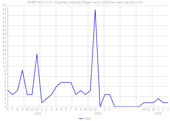 ANRP AIV I, L.P. (Cayman Islands) Page visits 2024 
