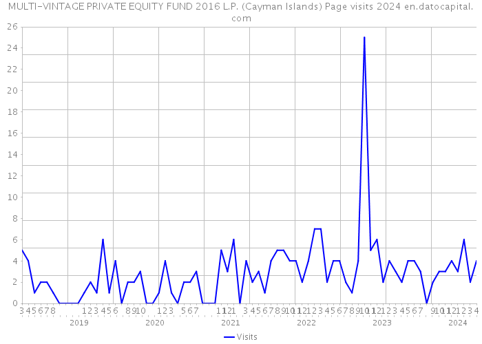 MULTI-VINTAGE PRIVATE EQUITY FUND 2016 L.P. (Cayman Islands) Page visits 2024 