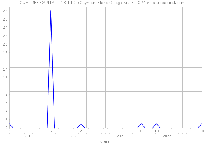 GUMTREE CAPITAL 118, LTD. (Cayman Islands) Page visits 2024 
