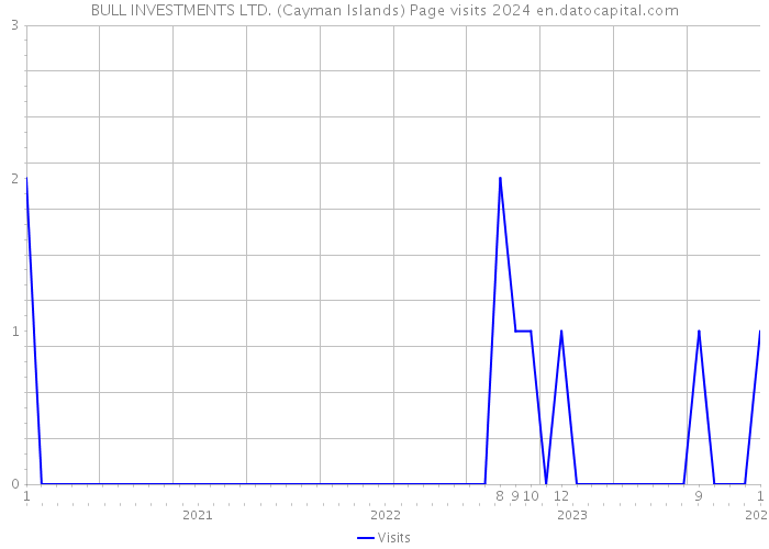BULL INVESTMENTS LTD. (Cayman Islands) Page visits 2024 